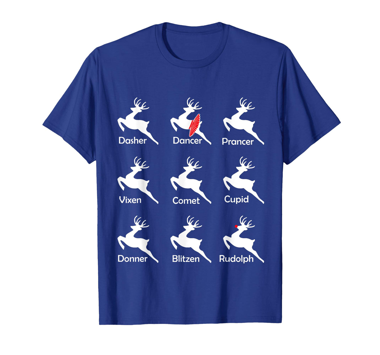 Christmas Reindeer Dancer Ballet Ballerina Dance Teacher T-Shirt