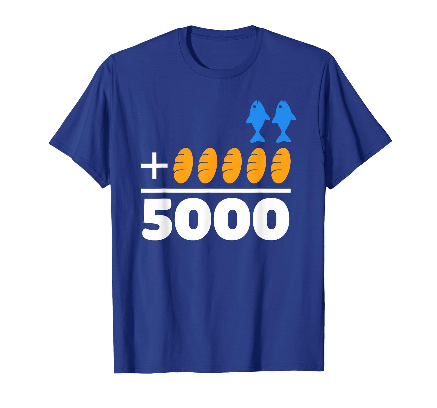 Jesus 2 Fishes 5 Breads 5000 Chosen Against The Current T-Shirt