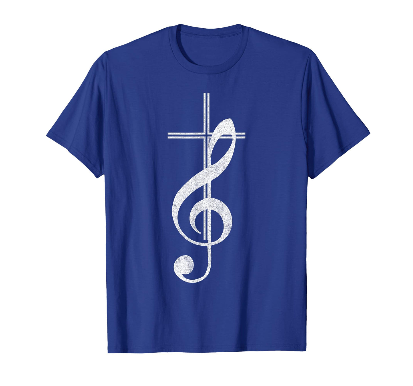 Cross Treble Clef Music Jesus Christianity Faith Religious T-Shirt