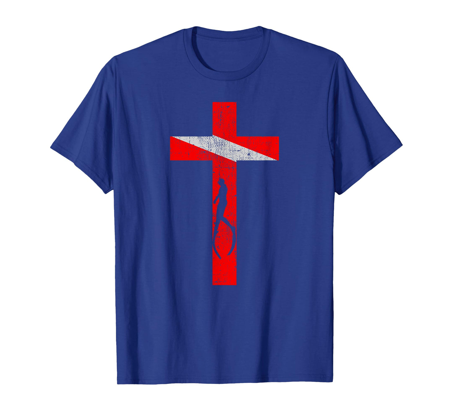 Scuba Diving Cross For Christian Divers | Jesus Religious T-Shirt