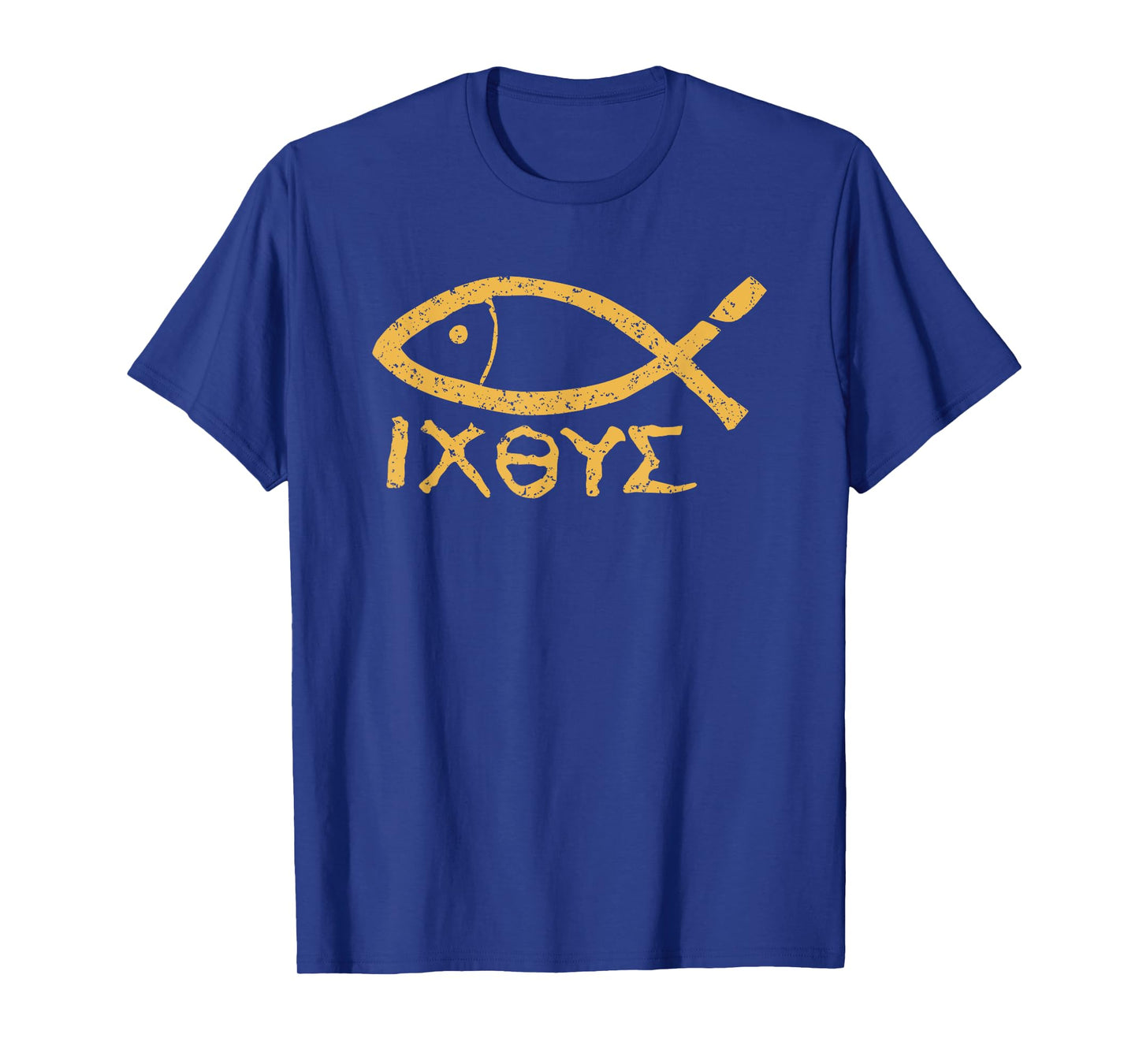 Ichthys Jesus Christ Son of God Savior Ancient Fish Symbol T-Shirt