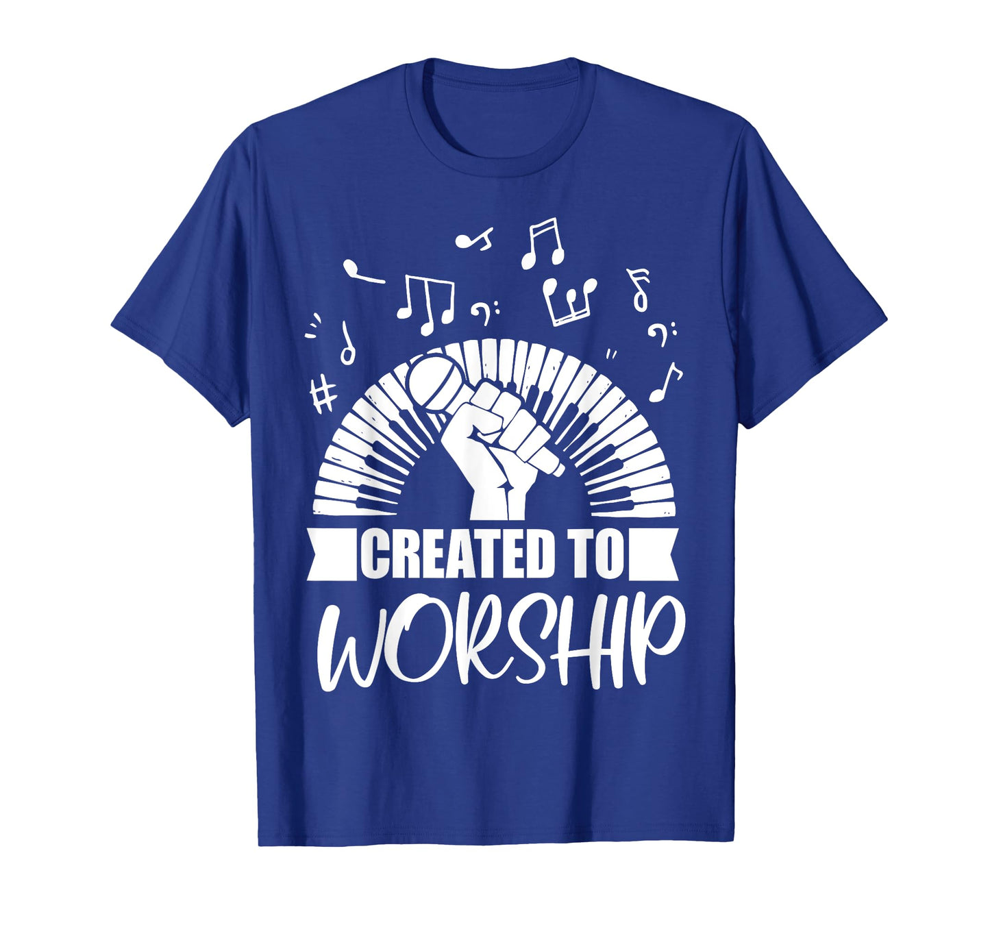 Christian Piano Player Created To Worship Gift For Pianist T-Shirt