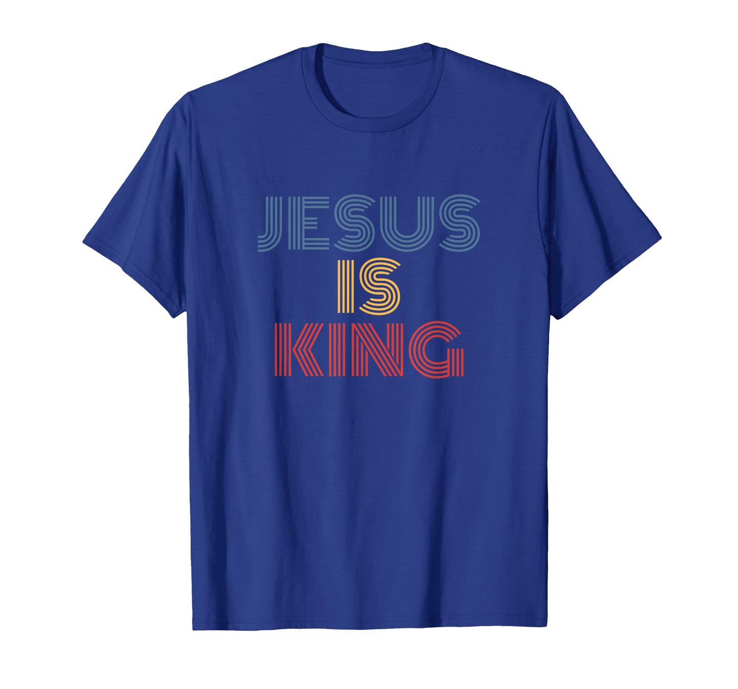 Jesus Is King Christian Retro Bible Verse Style T-Shirt