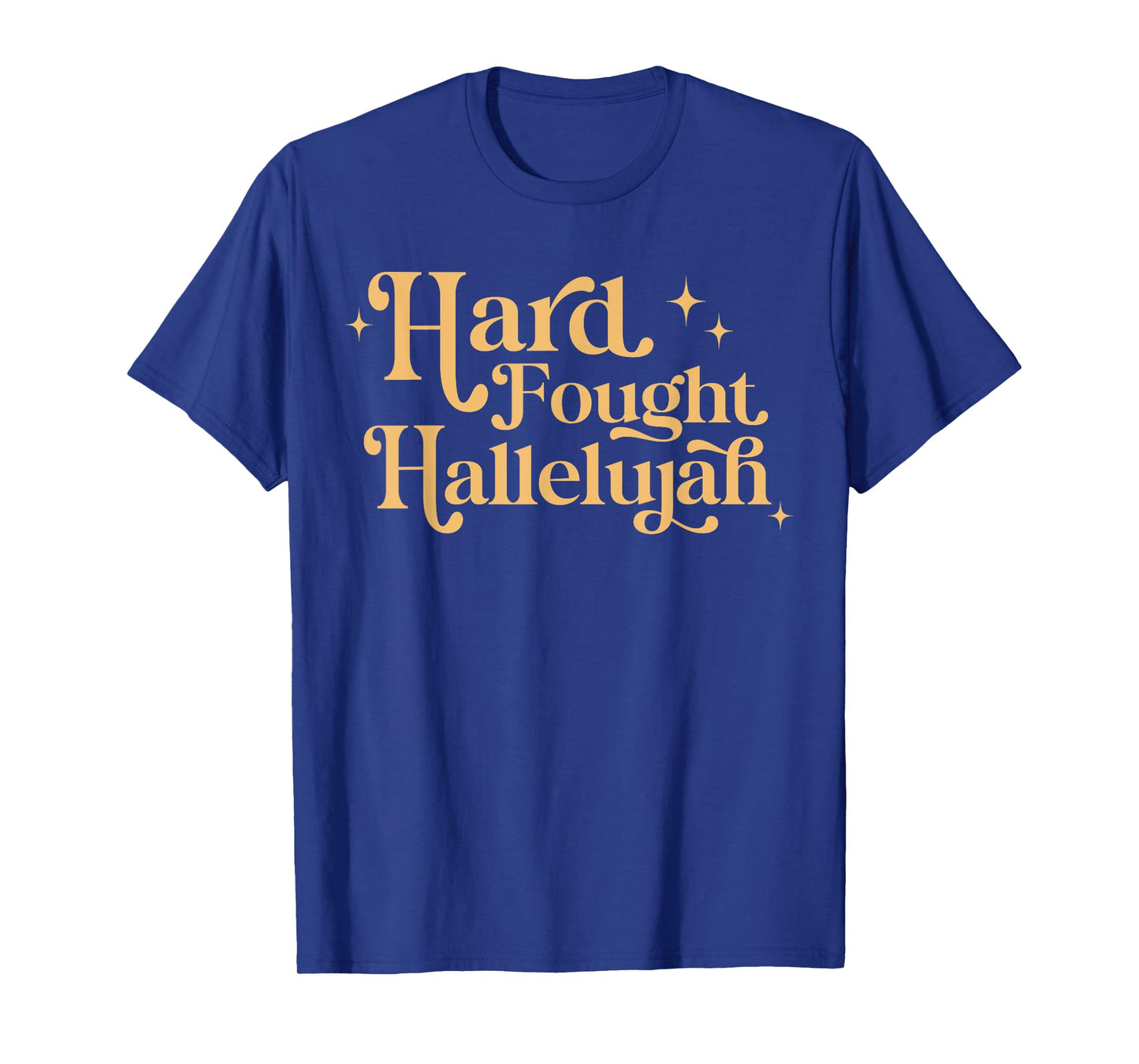 Retro Hard Fought Hallelujah Christian T-Shirt