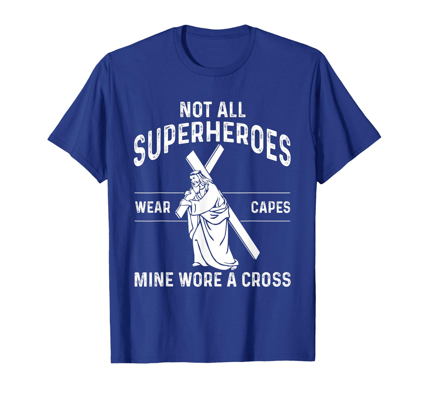 Funny Jesus Superhero Design Men Women Jesus Christ Cross T-Shirt