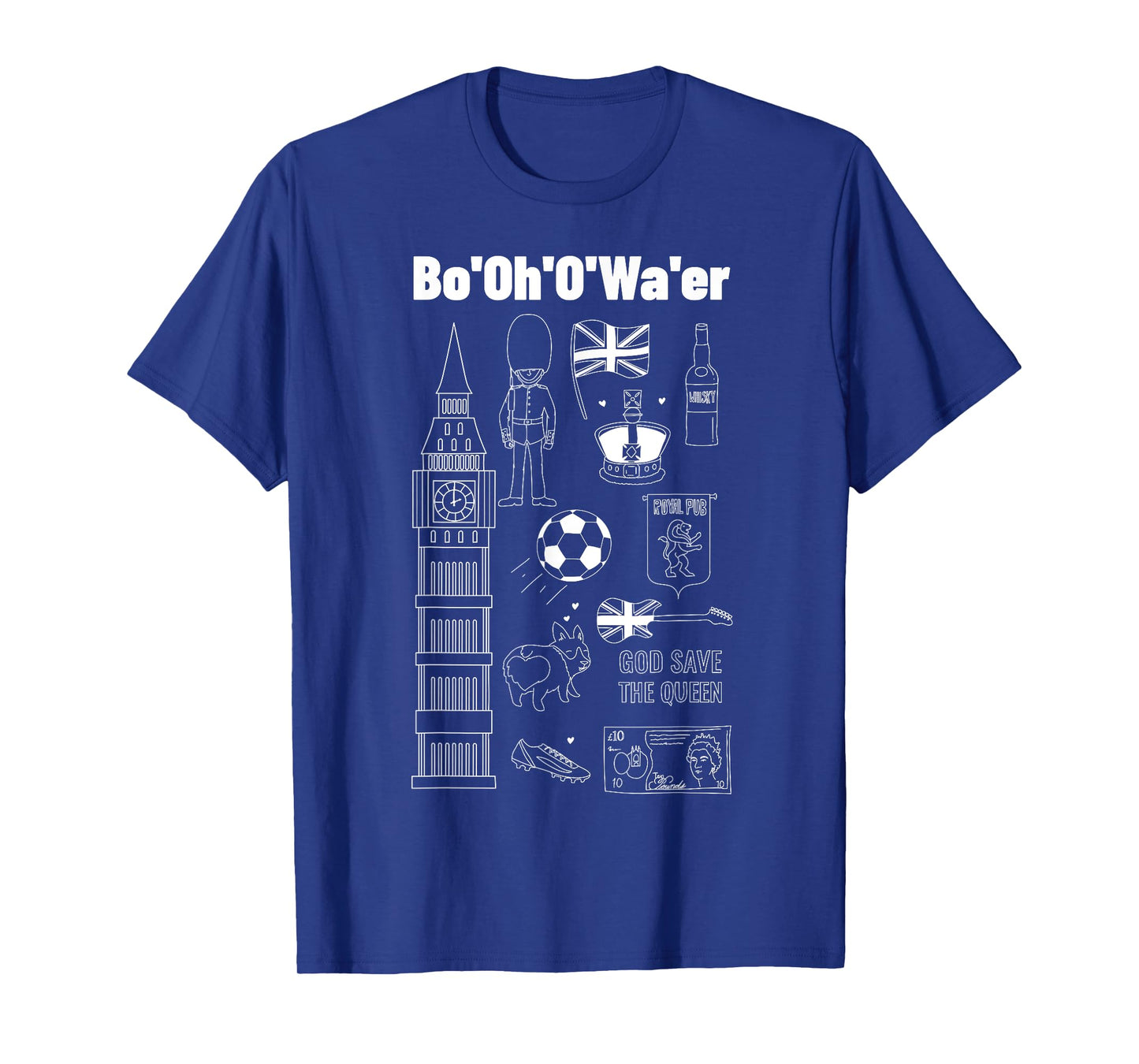 Funny Brit Gifts & British Accent Bottle Of Water T-Shirt
