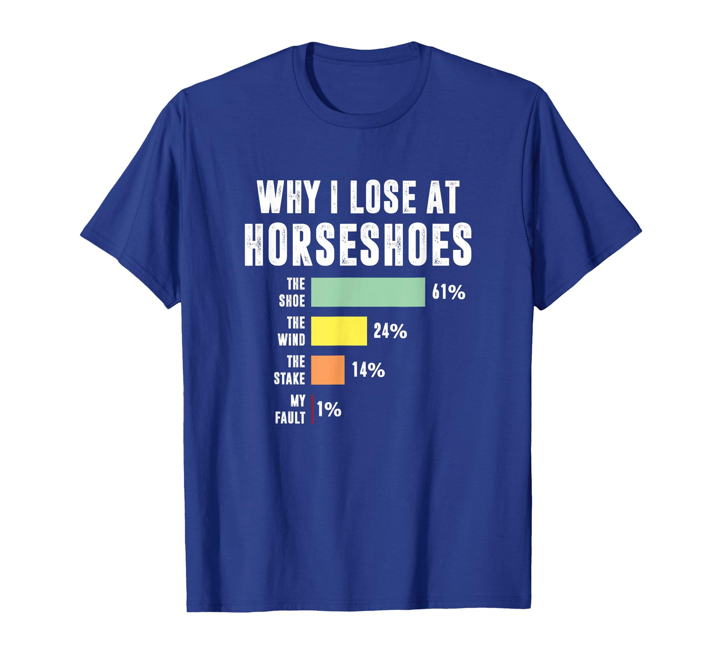 Why I Lose At Horseshoes, Funny Horseshoe Pitching T-Shirt