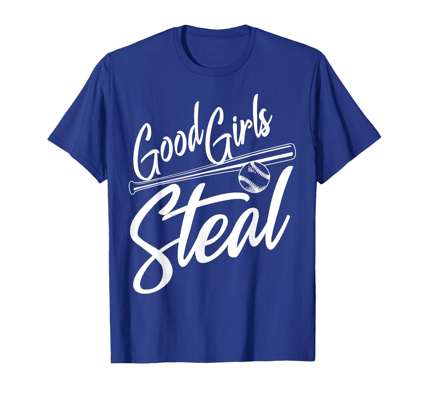 Softball Art For Women Good Girls Steal Baseball Pitcher T-Shirt
