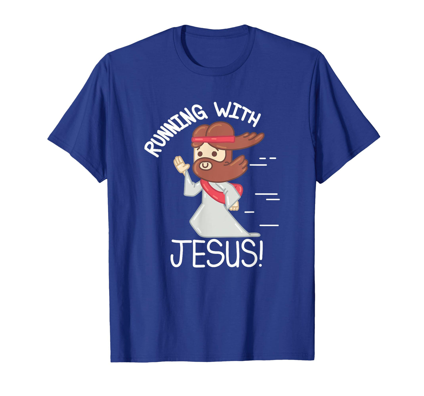 Running With Jesus Christian Faith Runner And Jogging T-Shirt
