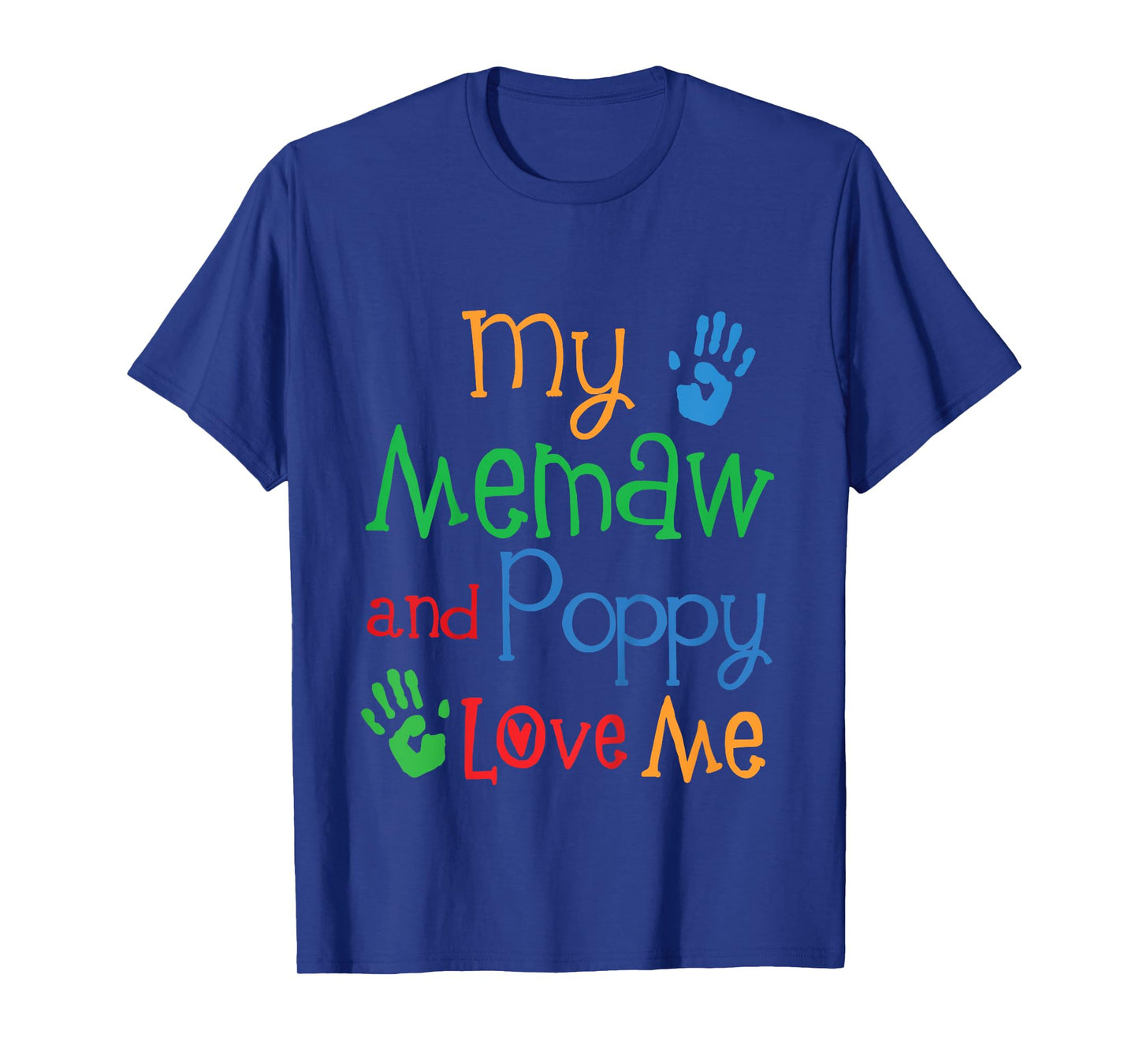 Kids My Memaw And Poppy Love Me Grandkids T-Shirt