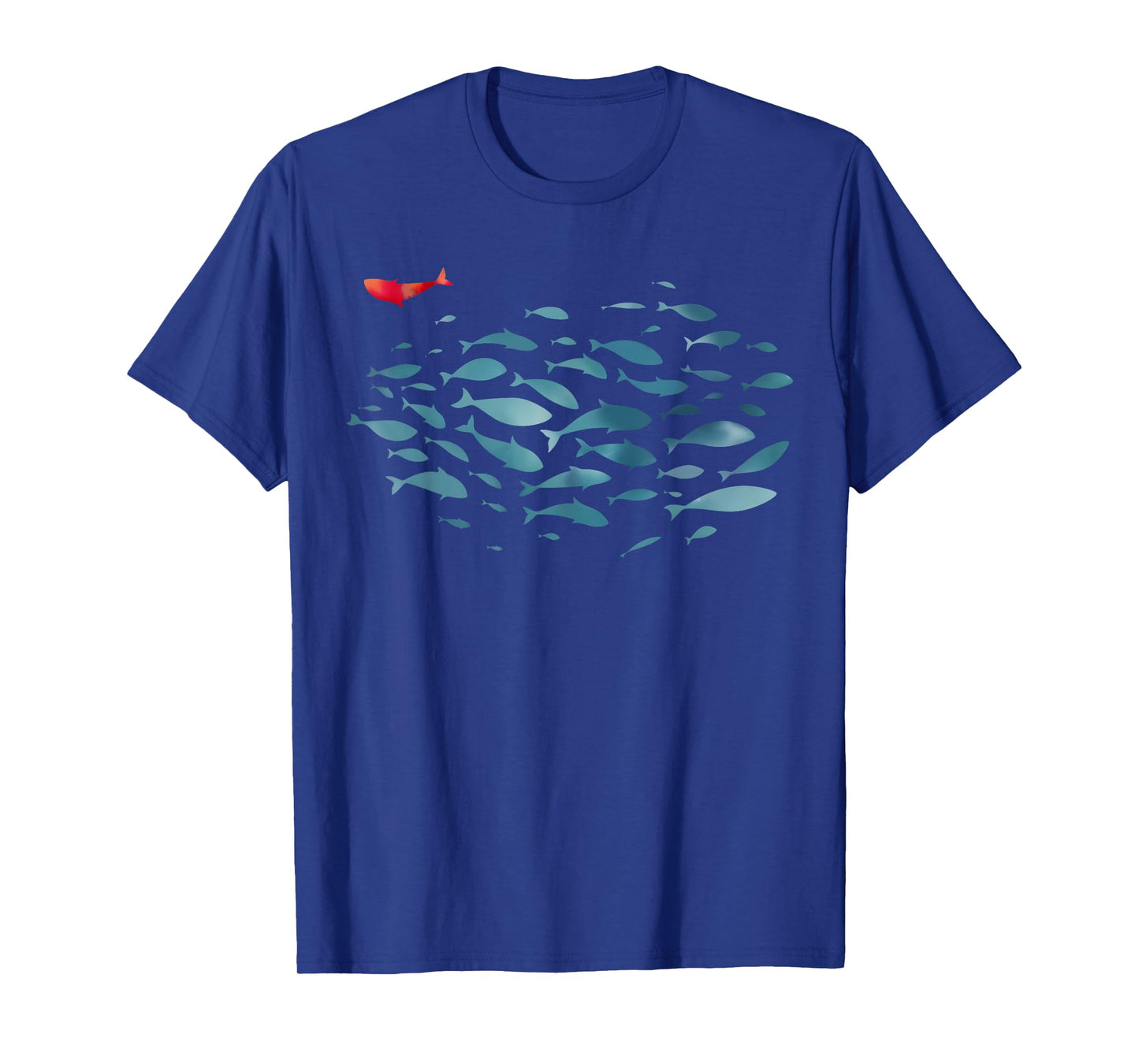 Fish Swim Against The Current Christian Bible Inspirational T-Shirt