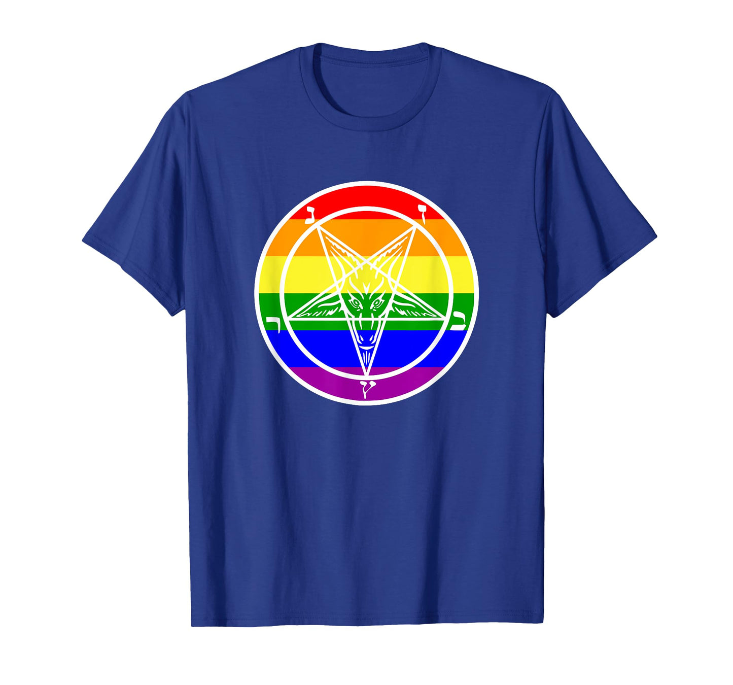 LGBTQ Satanic Devil Pentagram Rainbow flag Gay Pride FLag T-Shirt