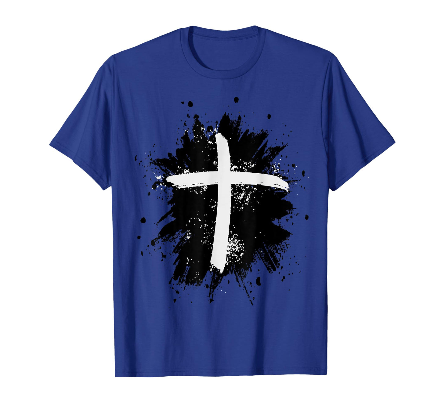 Black and White Jesus Cross Religion Sign T-Shirt