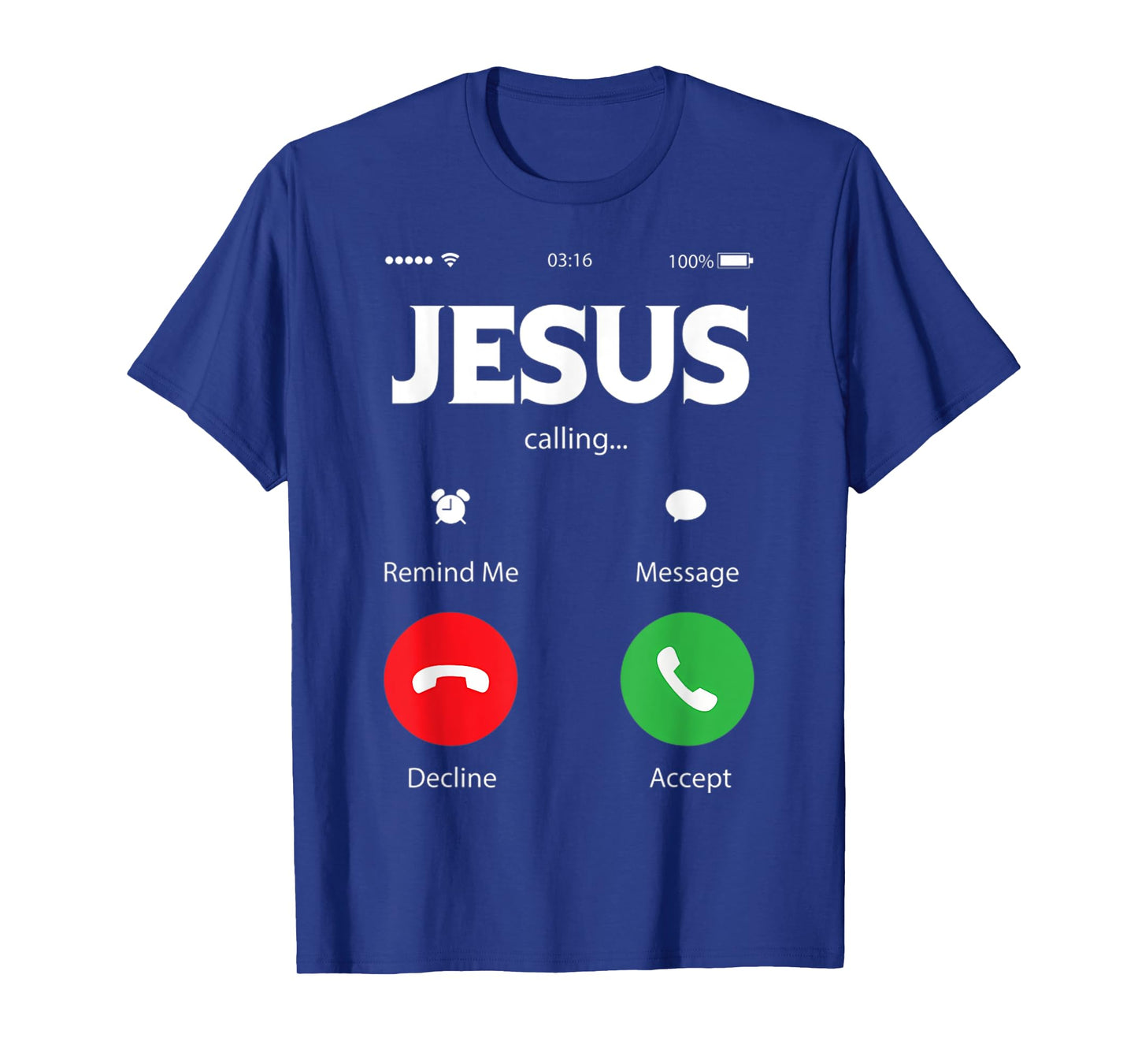 Funny Jesus is Calling God Christian Christianity Church T-Shirt