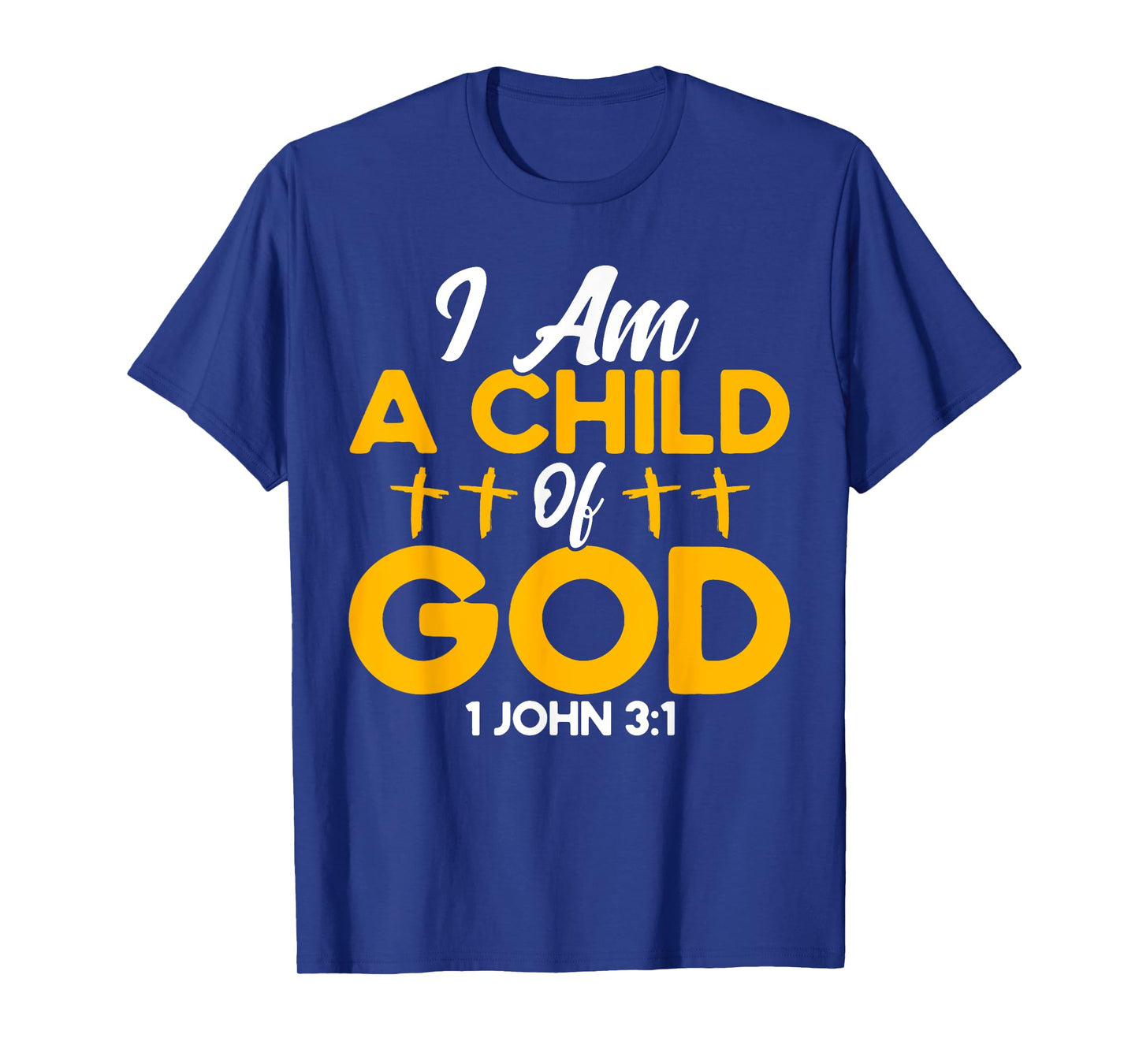 Christian Bible Verse John 3:1 Child Of God Cross T-Shirt
