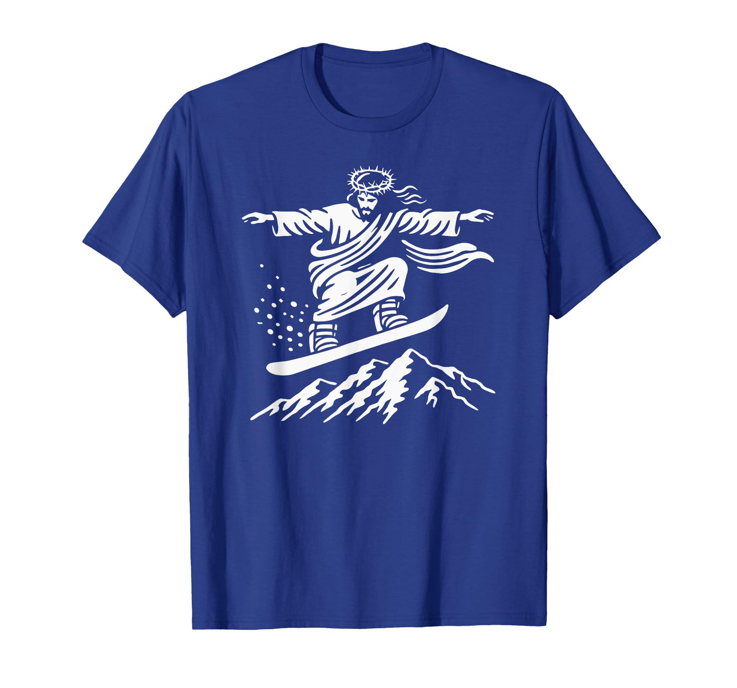 Snowboard jesus christ snowboarding fun ski snow christian T-Shirt