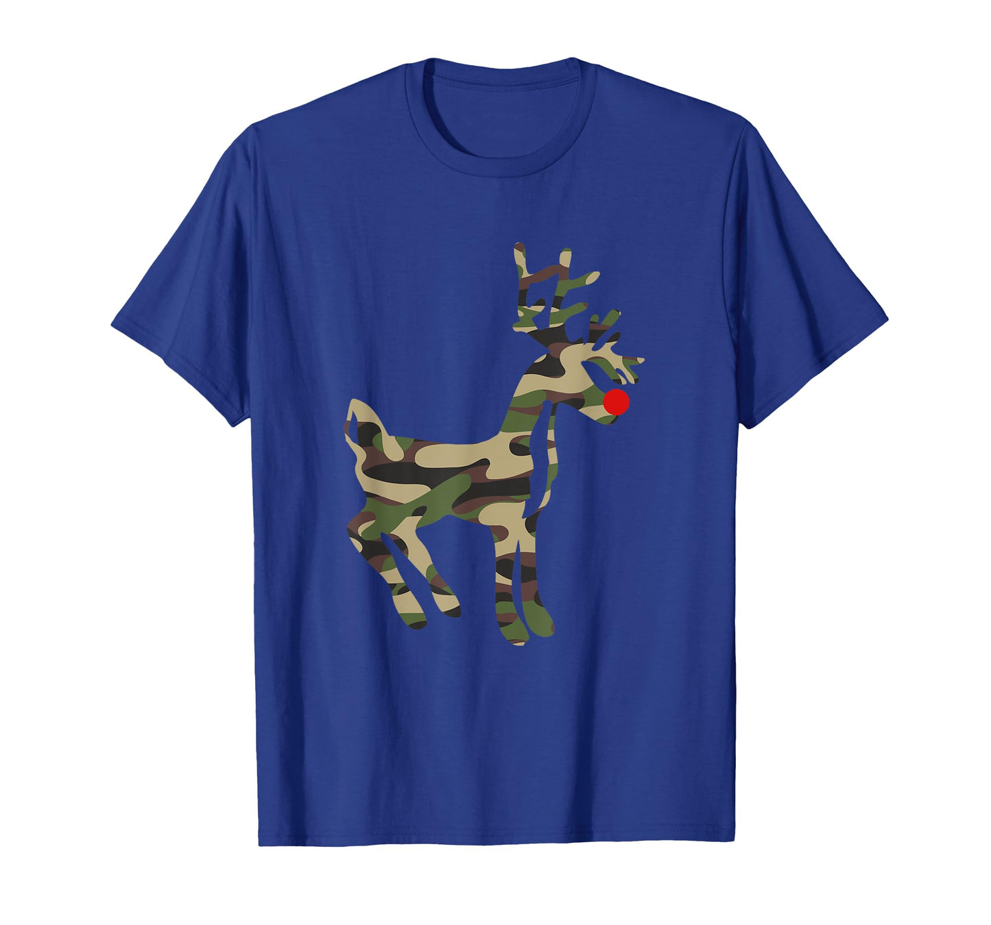 Reindeer Red Nose Camo Camouflage - Xmas Holiday Hunting T-Shirt