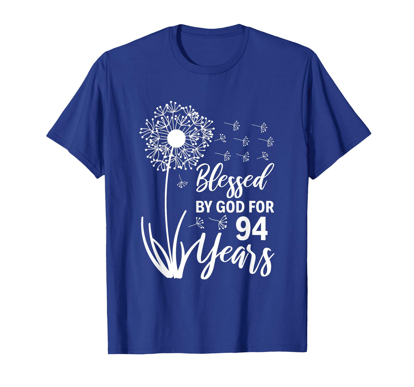 94th Birthday Woman Man Blessed By God For 94 Years T-Shirt