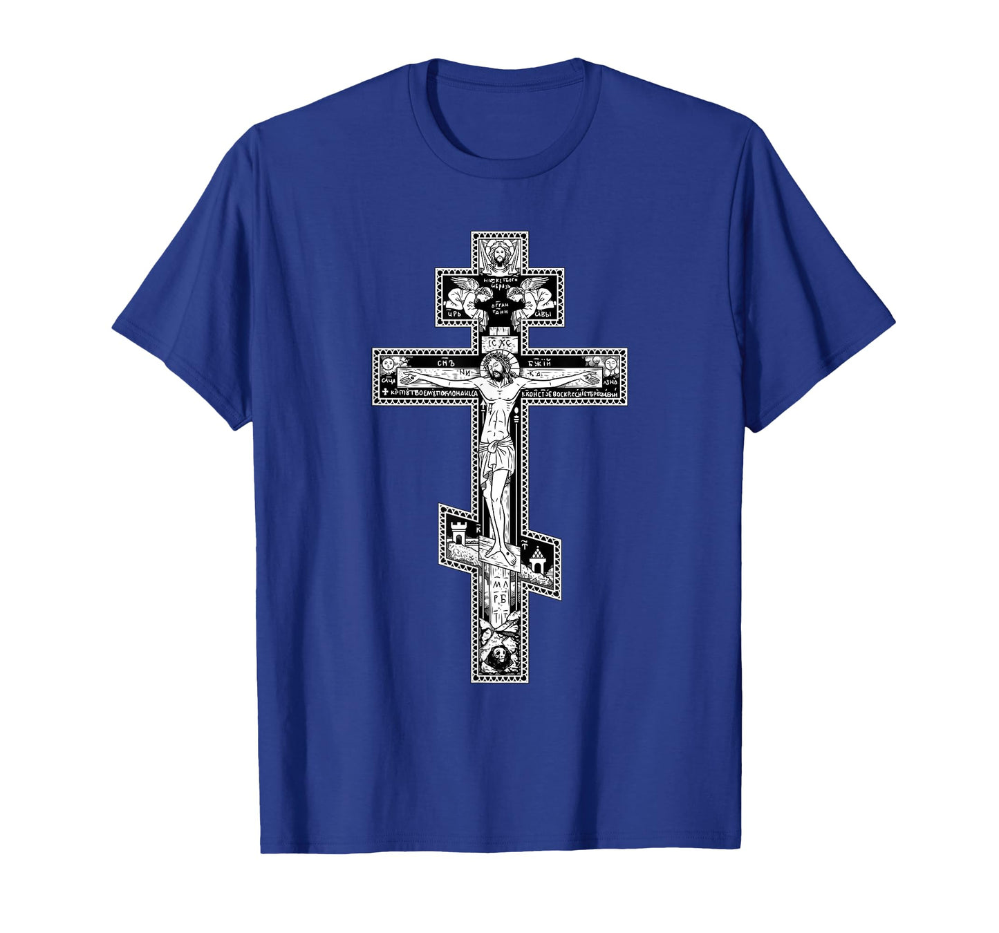 Russian Greek Byzantine Orthodox Cross T-Shirt