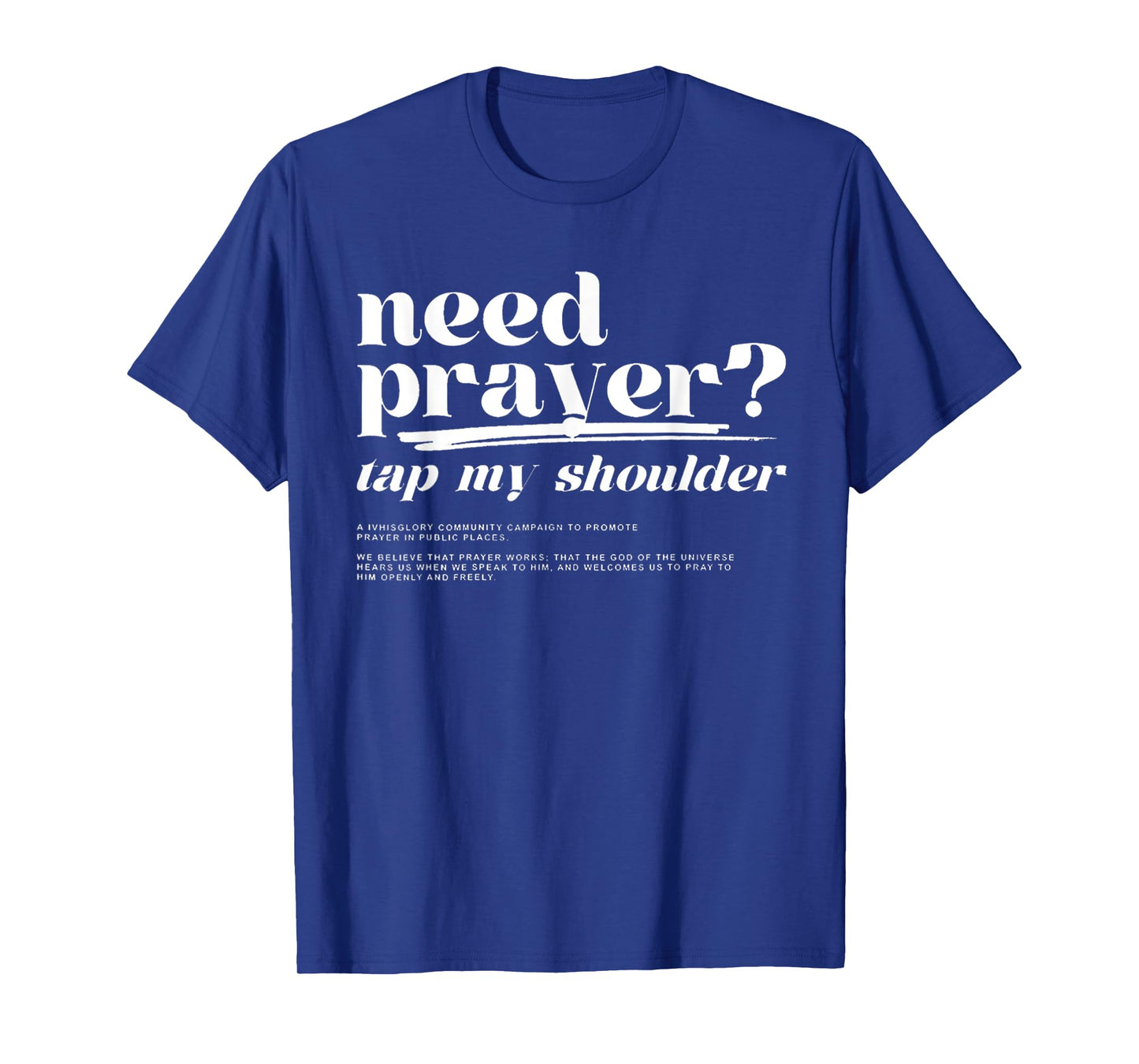 Funny Need Prayer Tap My Shoulder Christian Washed T-Shirt