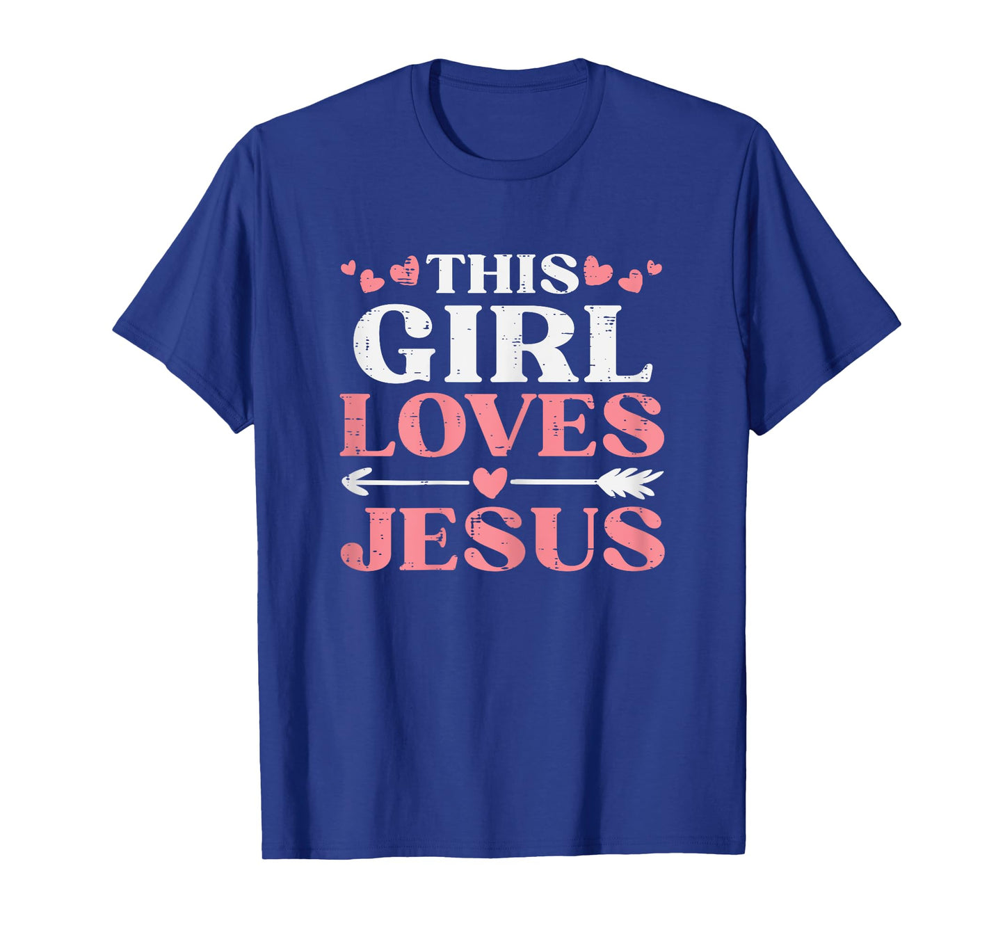 This Girl Loves Jesus Christ God Faith Christian Girls Women T-Shirt