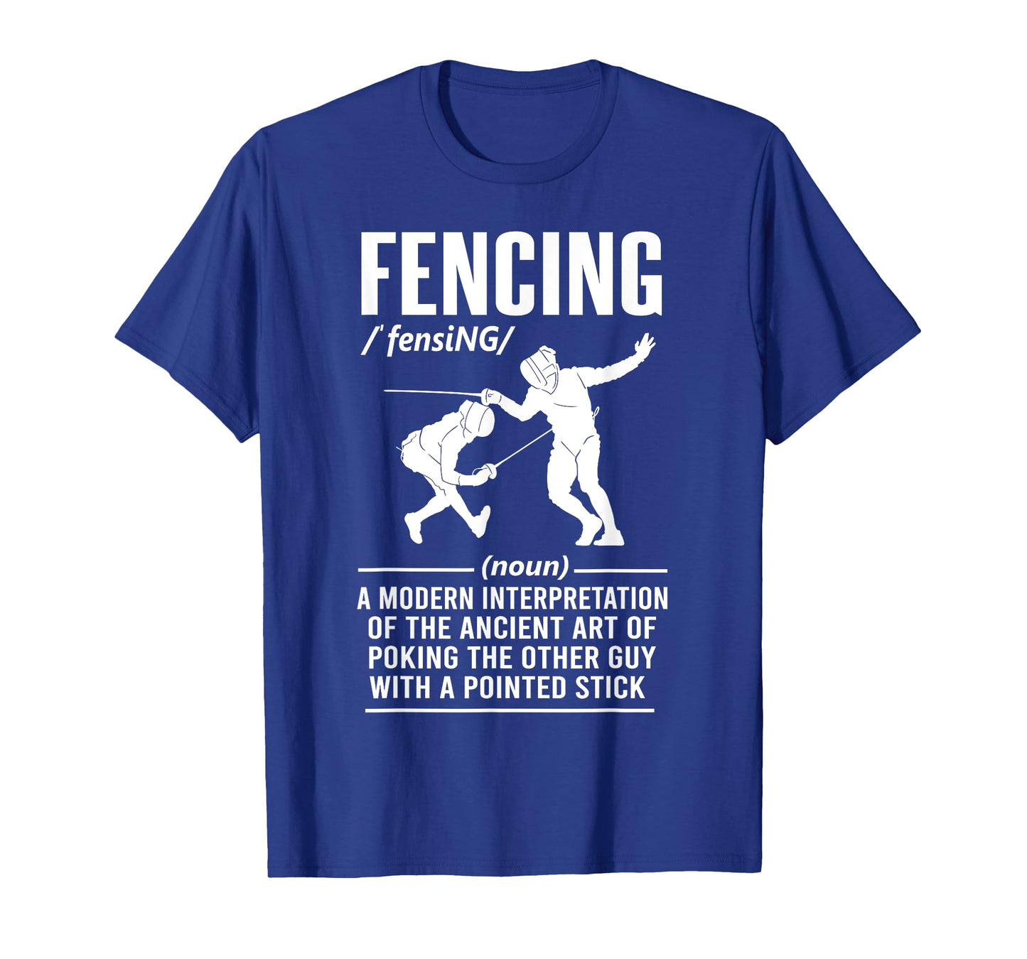 Dictionary Fencing definition Funny Fencer Men Women T-Shirt