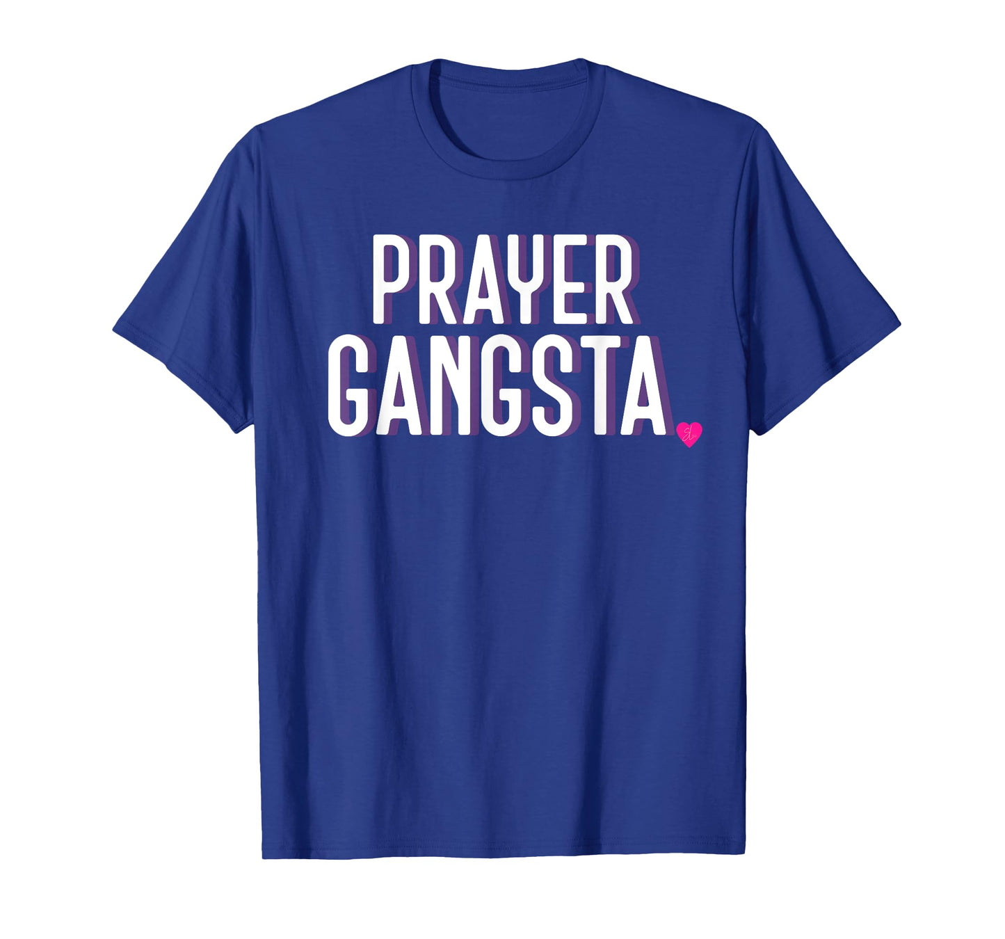 Womens Prayer Gangsta Tshirt Spiritual Christian Tee T-Shirt