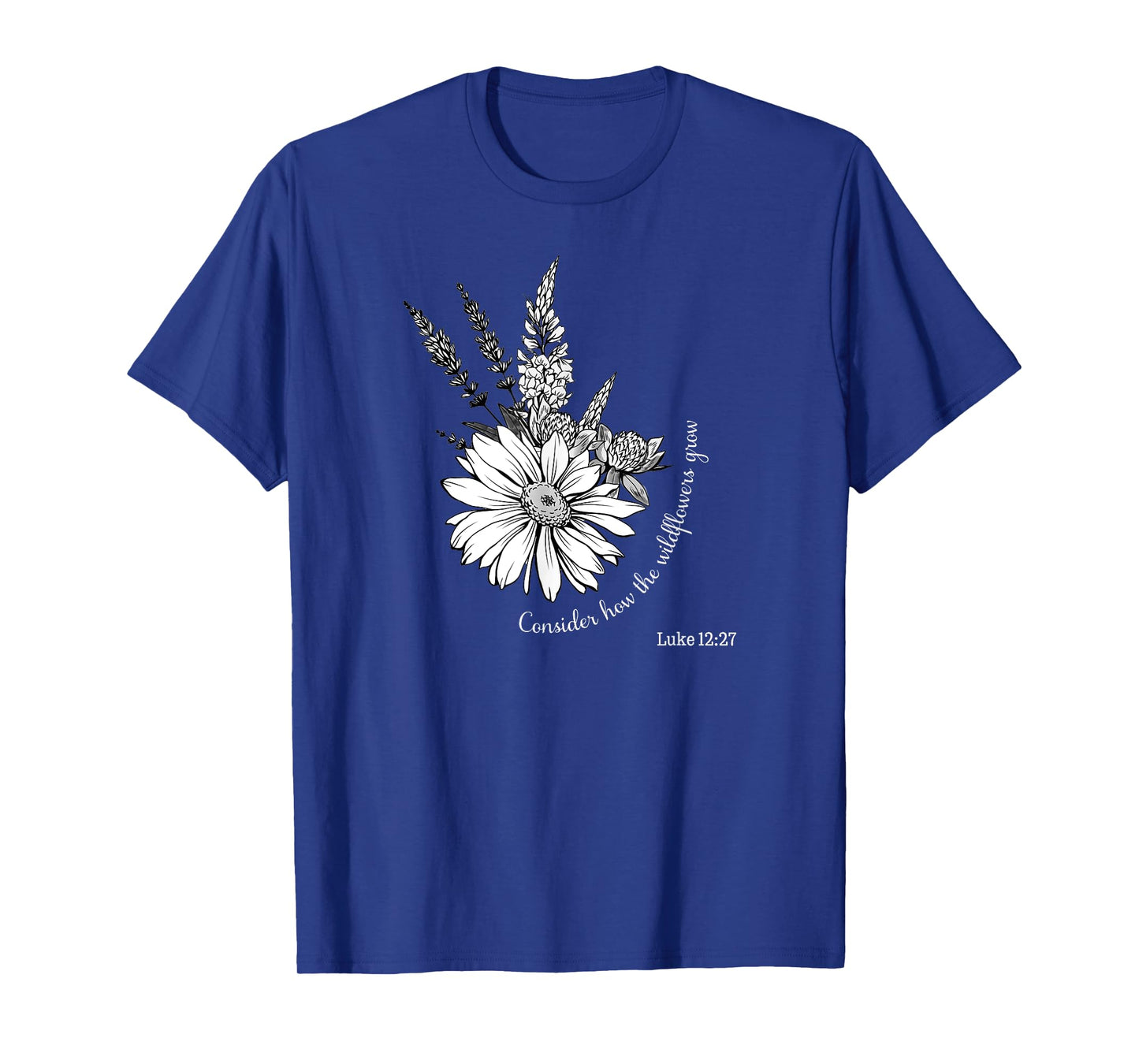 Women's Christian Botanical Flower Scripture T-Shirt