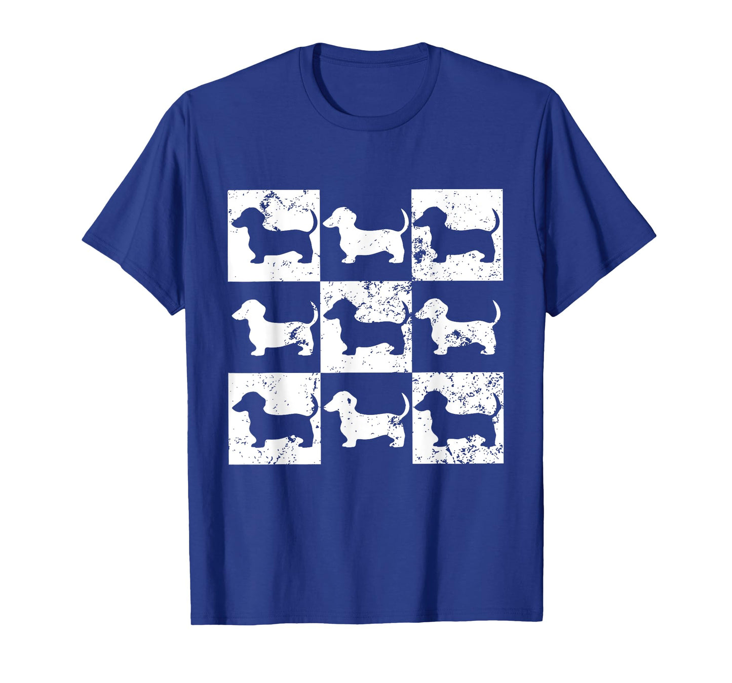 Dachshund Checkerboard Tee - Weiner Dog Lovers Dachshund T-Shirt