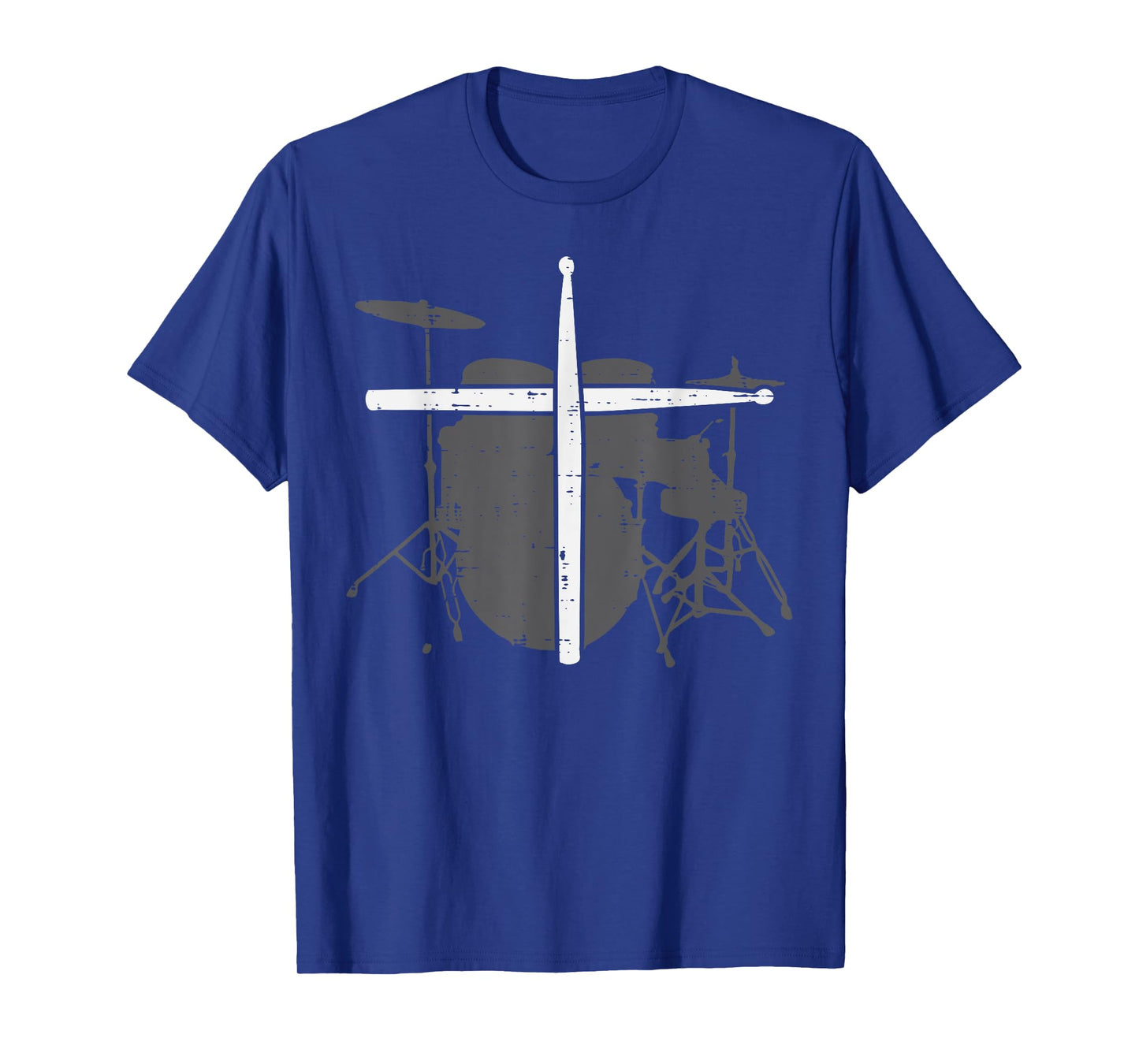 Drums Cross Drumstick Music Jesus Christian Band Men Women T-Shirt