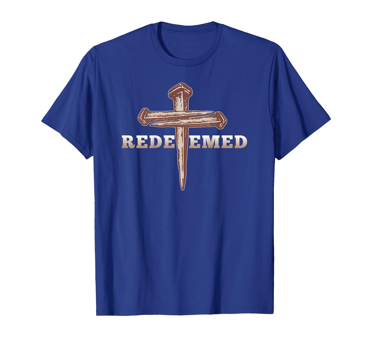 Redeemed Jesus Cross The Way The Truth The Life Art ON Back T-Shirt