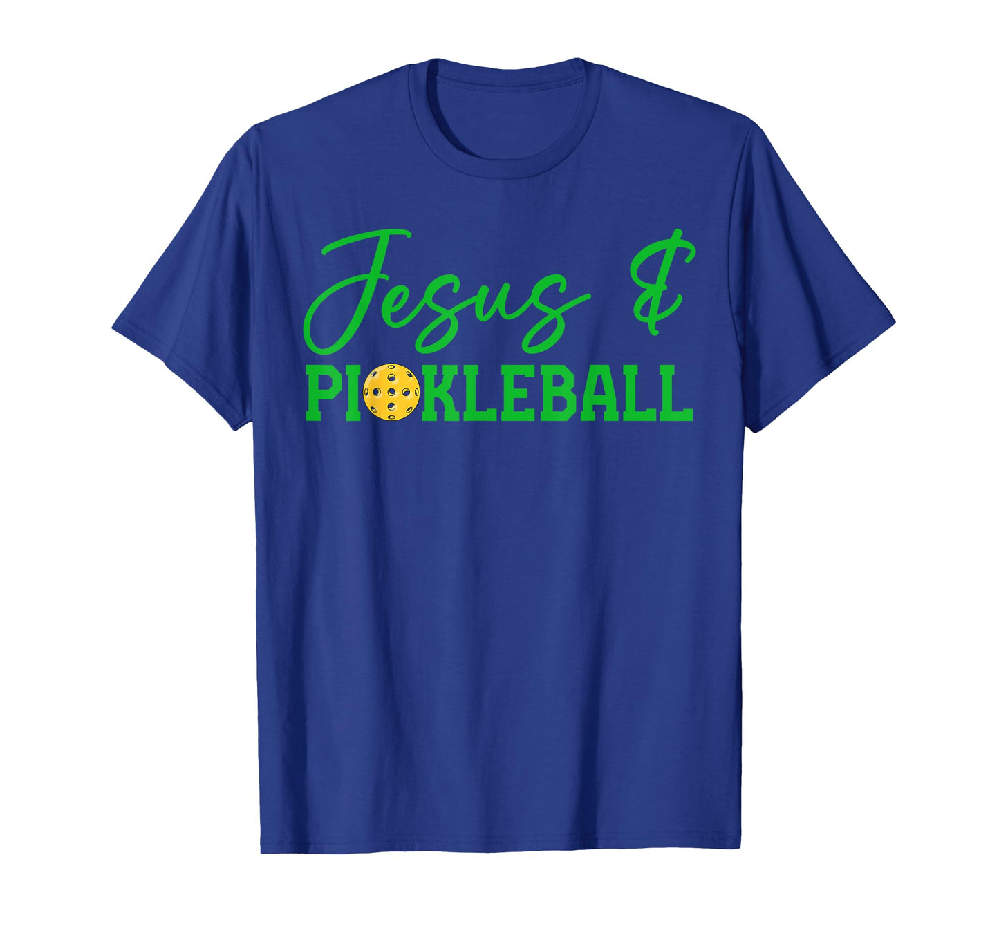 Jesus and Pickleball Funny Christian Pickleball Player Retro T-Shirt