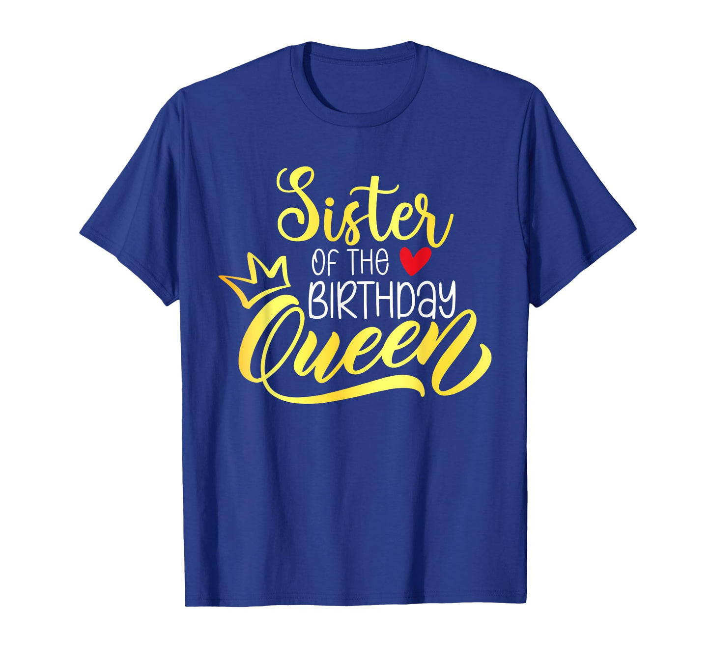 Sister of The Birthday Queen Bday Party Family Matching T-Shirt