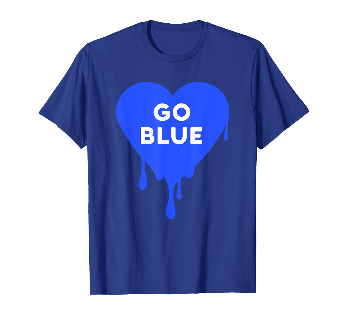 Go Blue - Blue team, Color War, Camp, Dripping Heart, cute T-Shirt