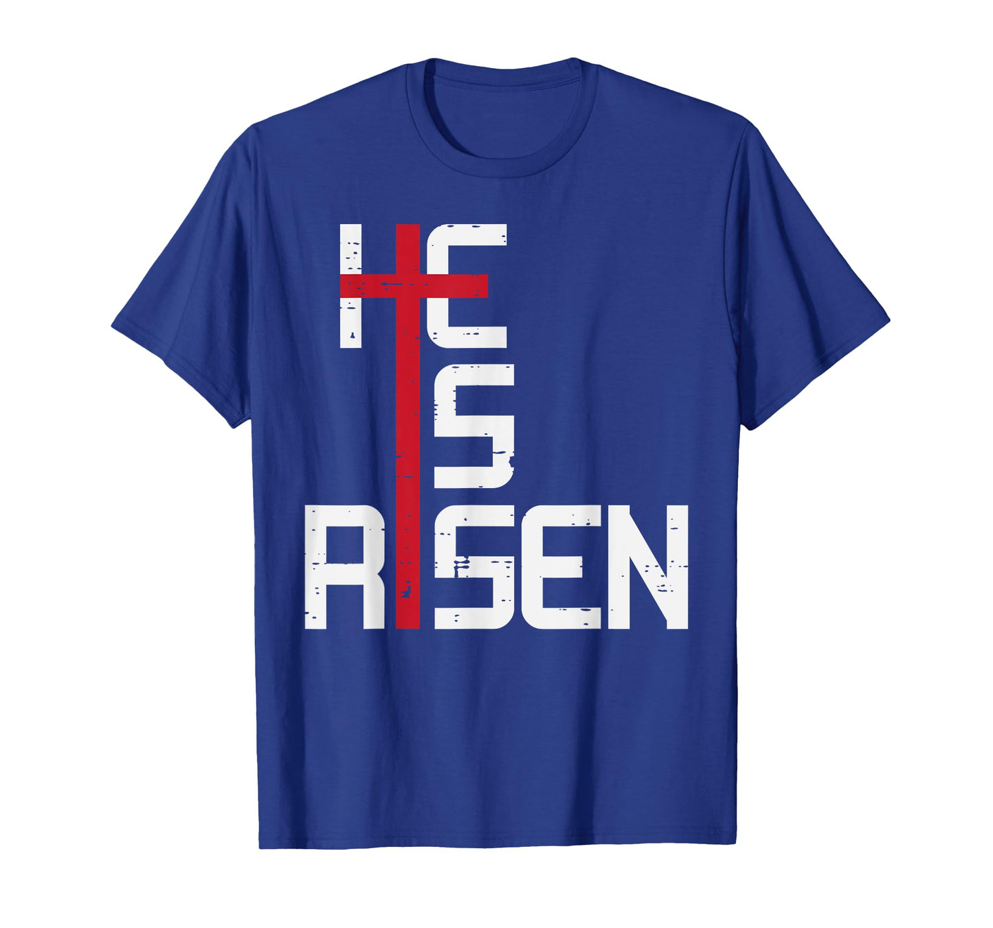 He Is Risen Cross Jesus Easter Christian Religious Men Teens T-Shirt