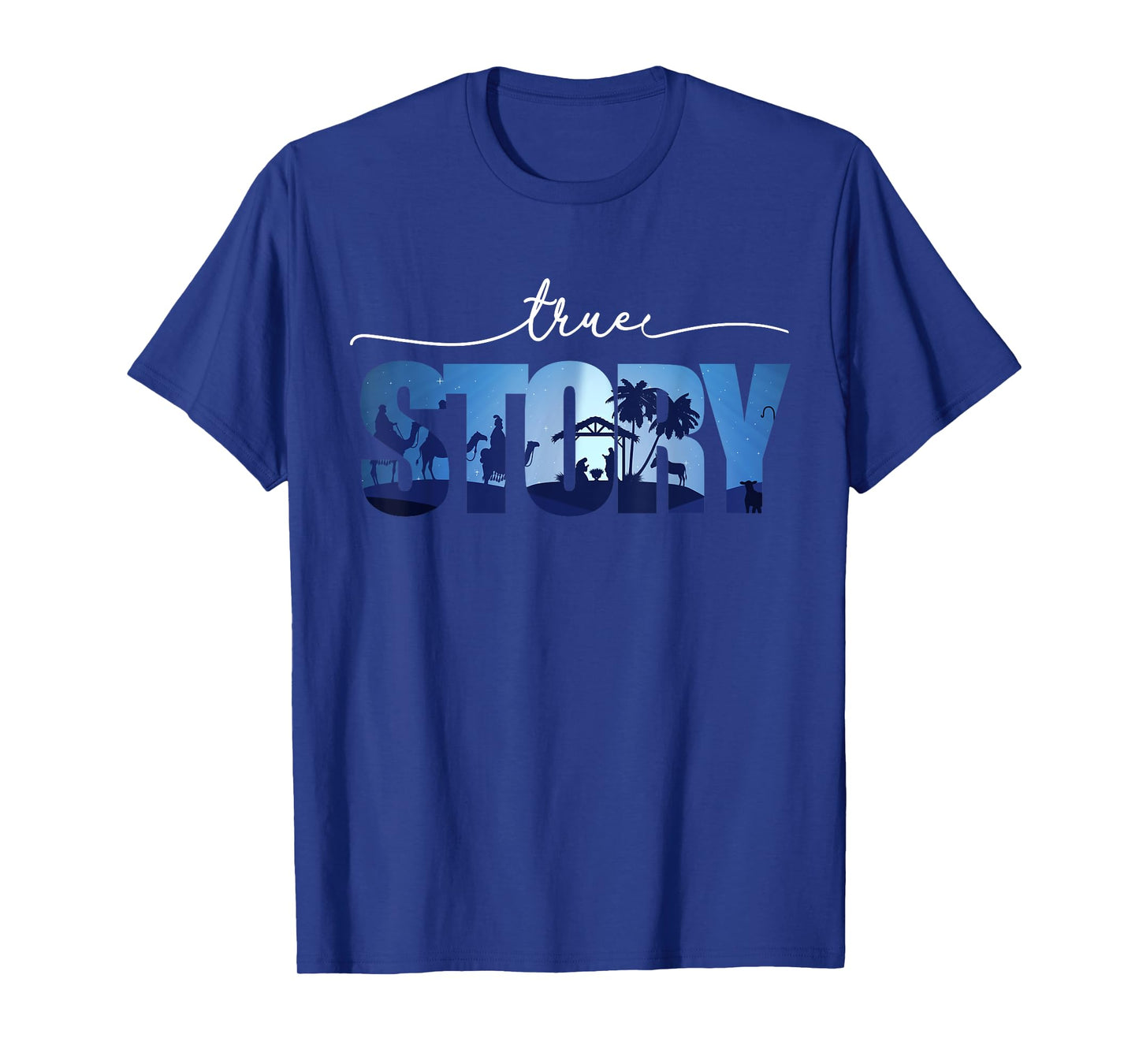 Nativity True Story Christmas Manger Jesus For Men Women T-Shirt
