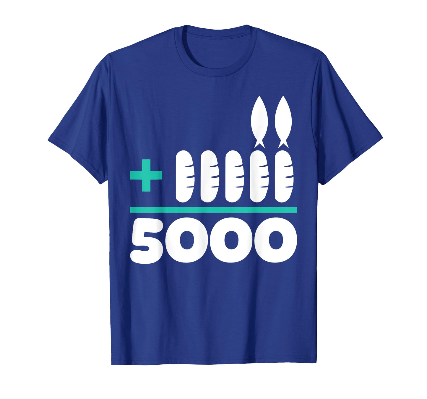 Jesus 2 Fishes 5 Breads 5000 Chosen Against The Current T-Shirt