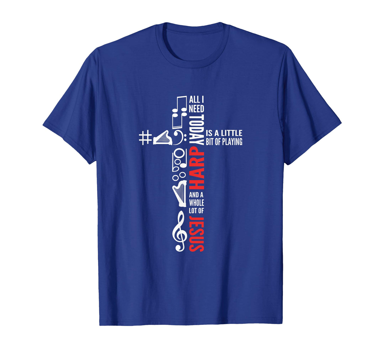 Jesus And Harp. Harp Girl. Harpist. Harp Player T-Shirt
