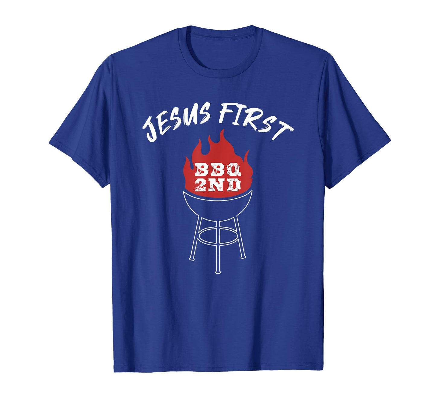 Jesus First BBQ 2nd Funny Christian Barbecue T-Shirt