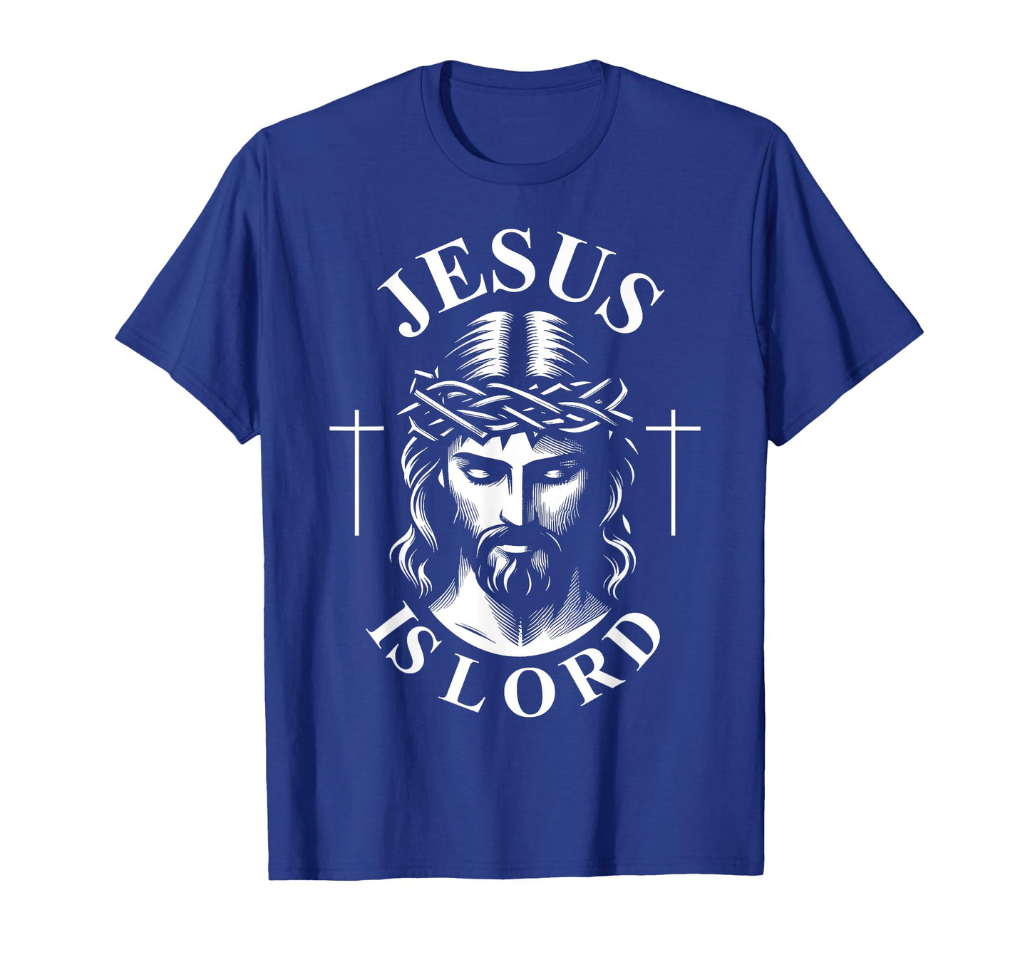 Jesus Is Lord christian Religious T-Shirt, Small, Black