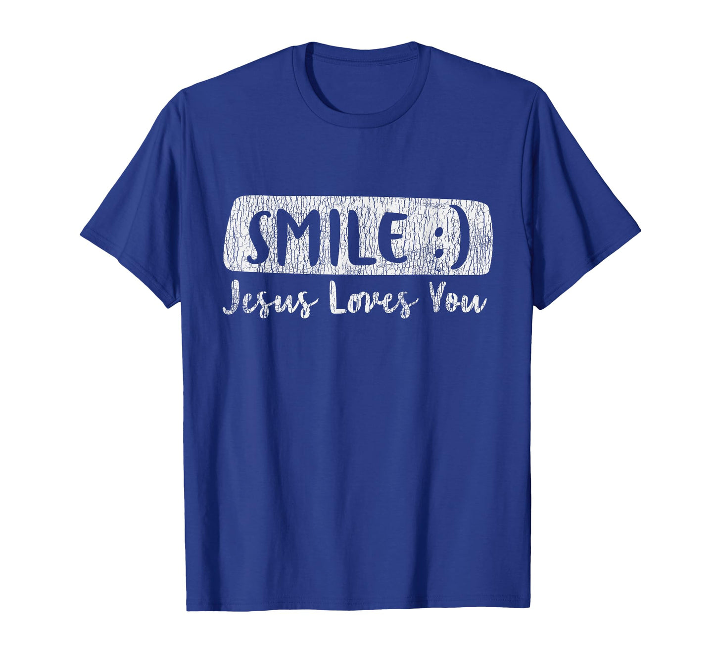 Vintage Smile Loves You Jesus Religious Faith Christian Gift T-Shirt