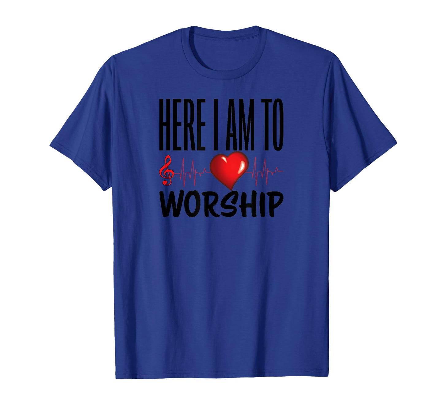 Christian Here I am Worship Jesus Love Christians T-shirt T-Shirt