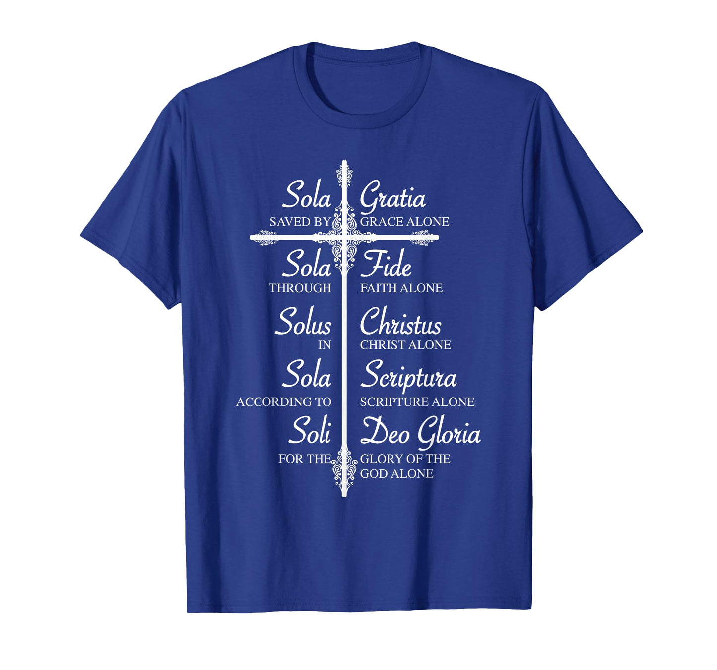 The Five Solas | Cute Christian Movement Gift T-Shirt
