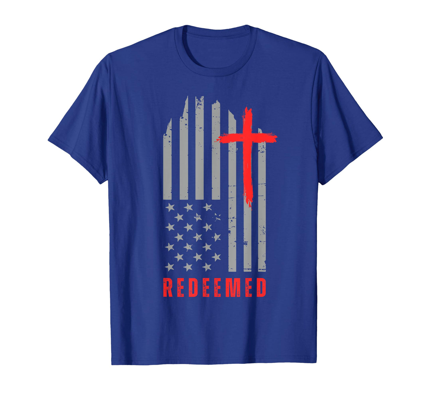 America Pride US Flag Redeemed Cross Christian Shirt T-Shirt