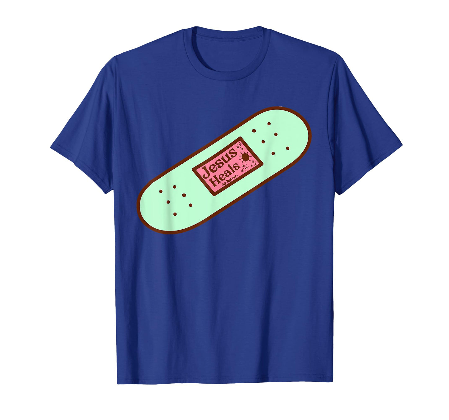 Funny Jesus Heals God Promises Christian Band-aid Prayer T-Shirt