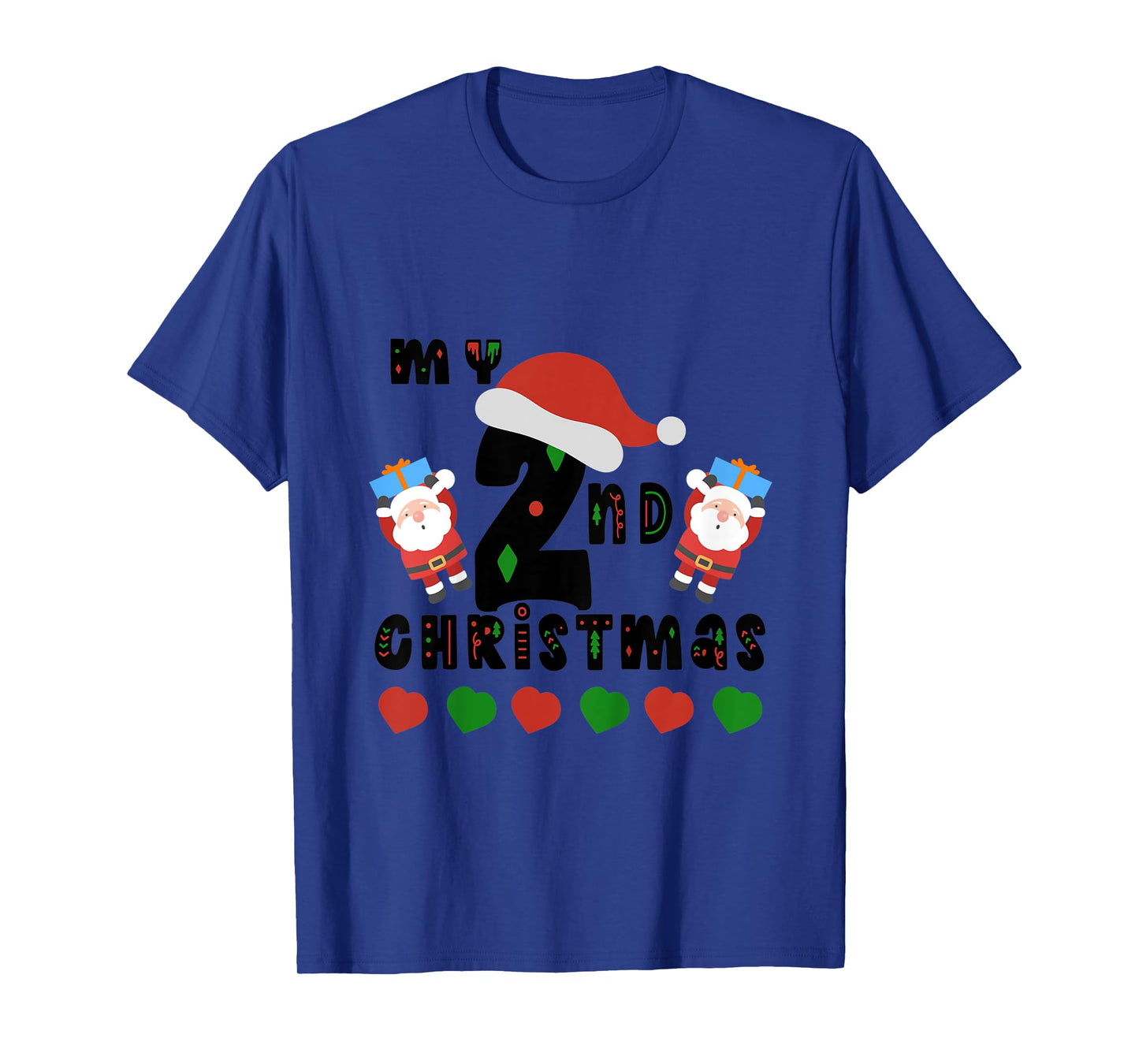 Kids My Second Christmas Baby Child 2nd Xmas Gift Idea T-Shirt
