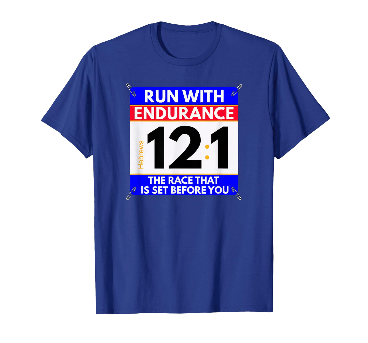 Fun Christian Bible Verse - Run the Race of Life Runners T-Shirt