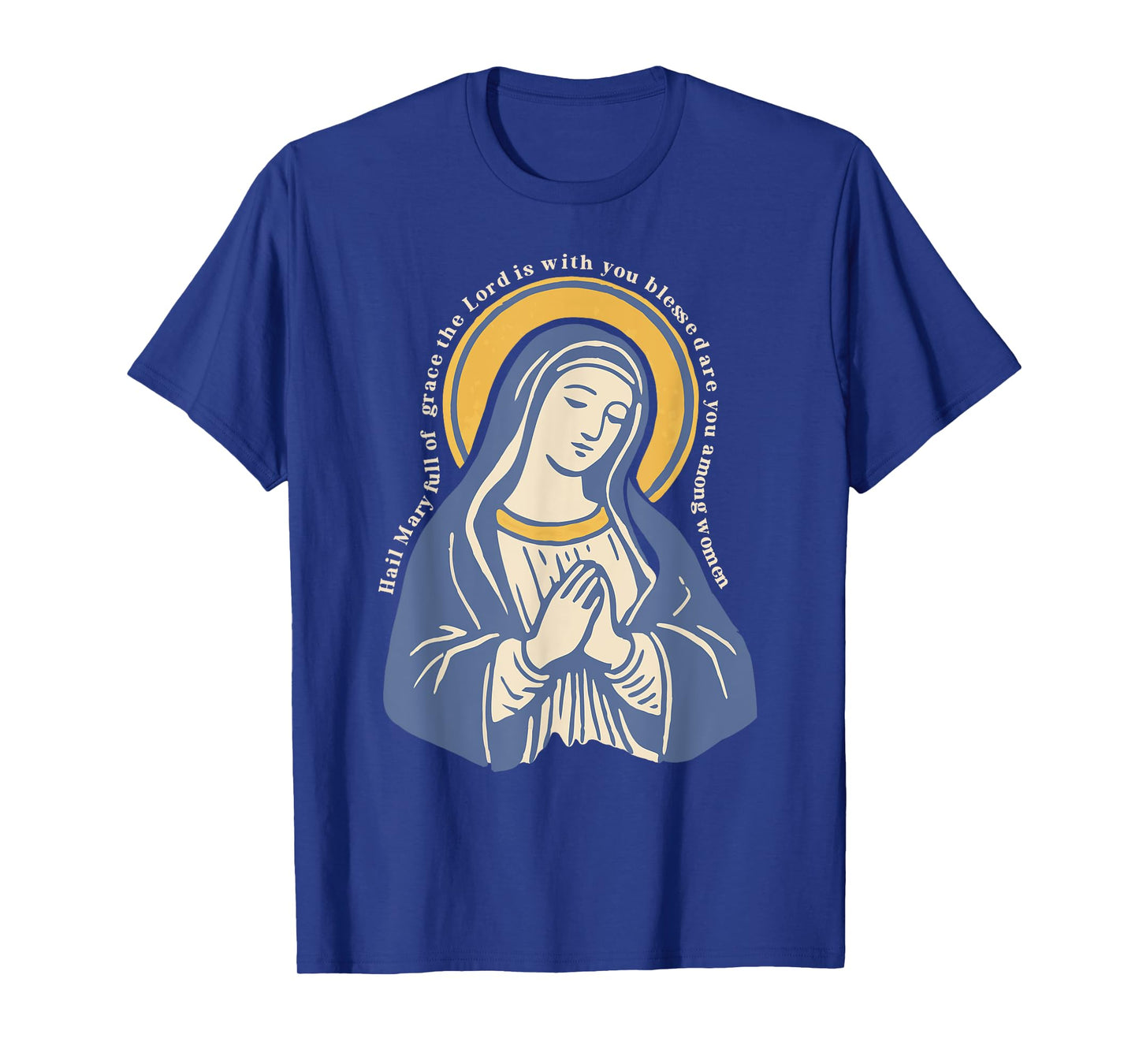 Catholic Vintage Hail Mary Full of Grace Christian T-Shirt