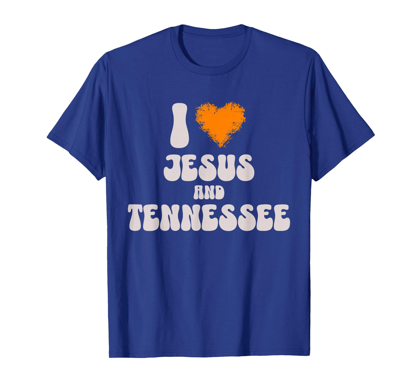 I Jesus and Tennessee with Orange Heart T-Shirt
