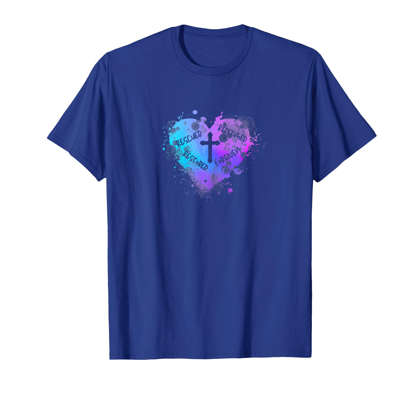 Women's Heart of Grace - Forgiven. Restored. Christian. T-Shirt